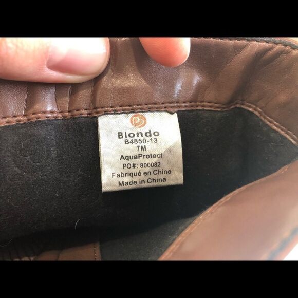 Blondo Viva B4850-13 Waterproof Knee High Riding Boots Brown Sz 7 - Picture 15 of 16